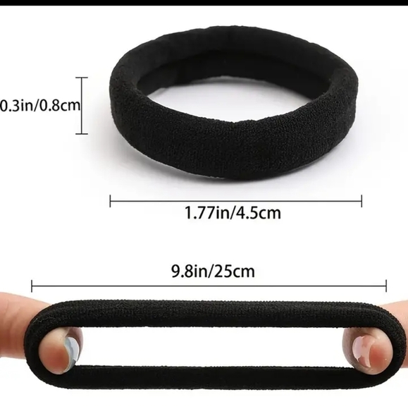 30 piece multicolor hair tie pack - Picture 3 of 5